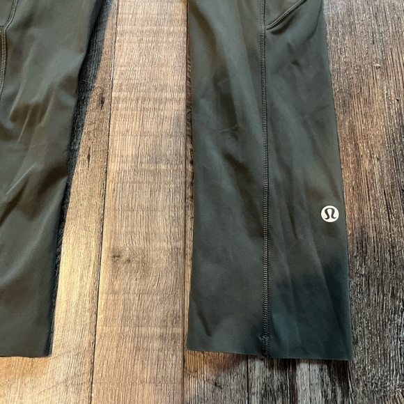 Lululemon Fast and Free Crop II 19" *Non-Reflective in Dark Olive Women’s Size 4 - Picture 7 of 11